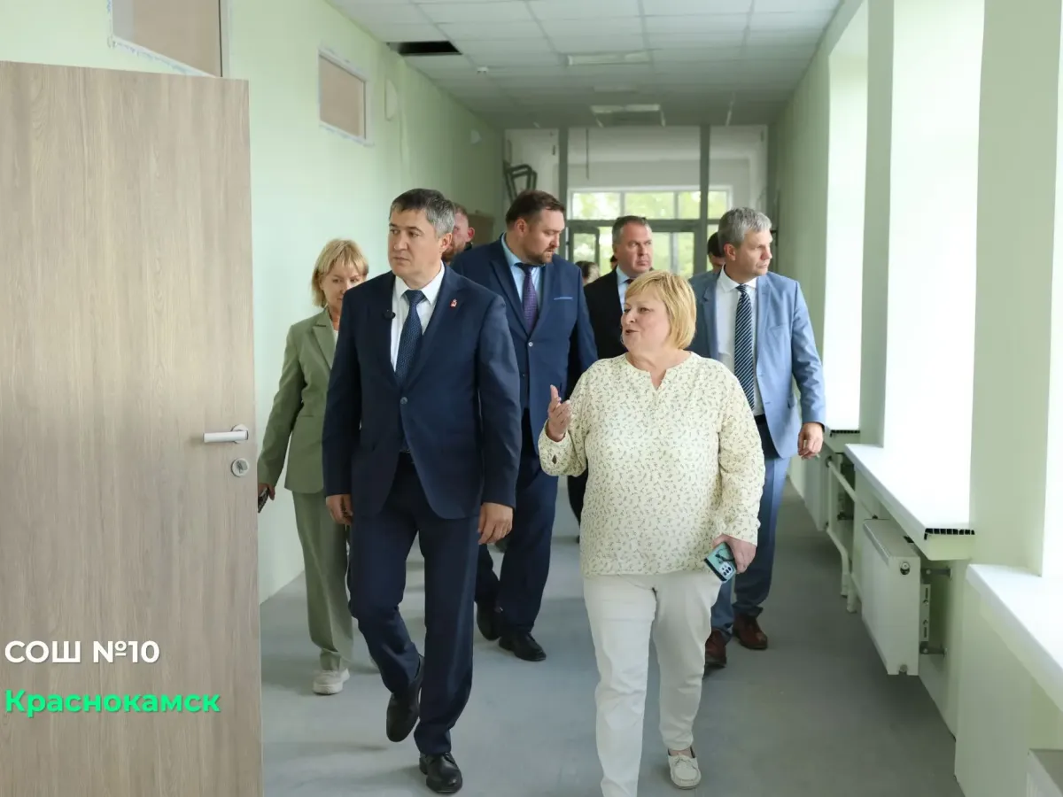 Сегодня глава региона Дмитрий Махонин проверил развитие инфраструктуры Краснокамского округа