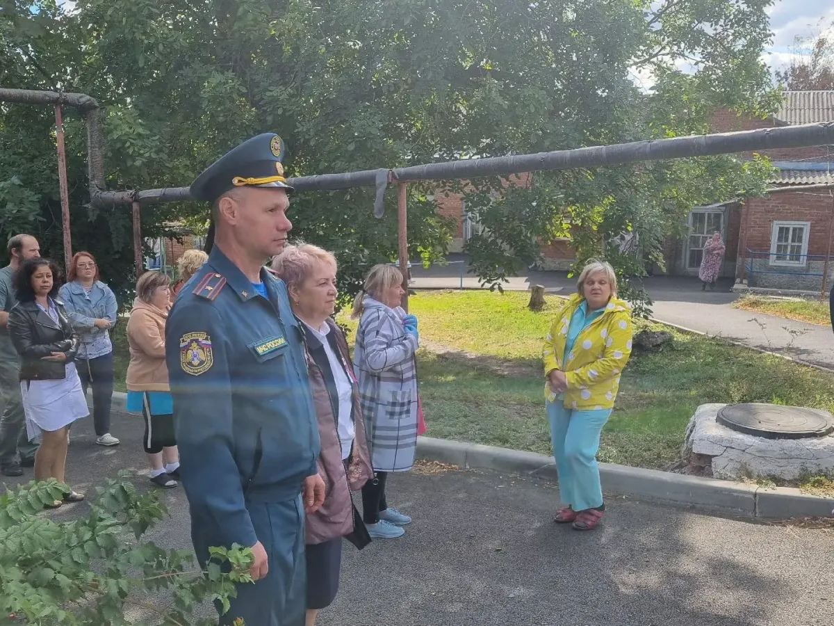 В Константиновской районной больнице провели учебную тренировку по эвакуации