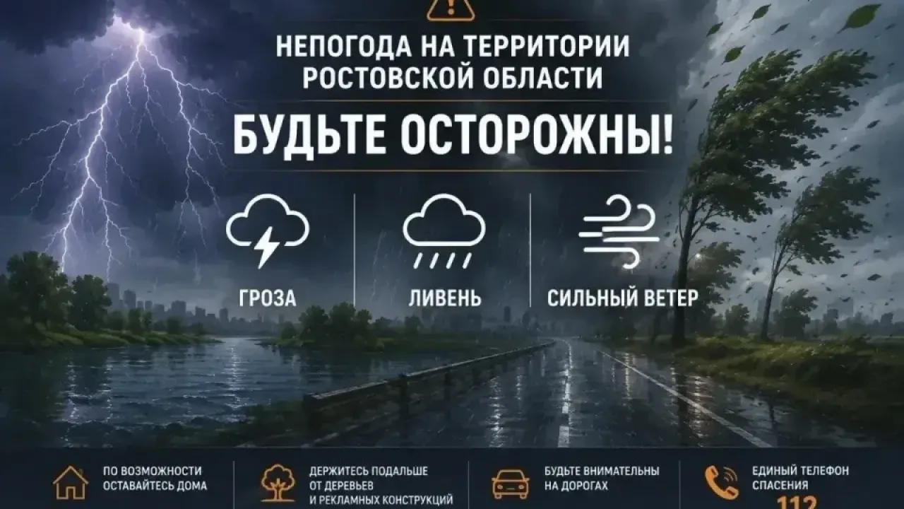 В Ростовской области объявили штормовое предупреждение на 22–25 сентября — Ростов-на-Дону Сейчас