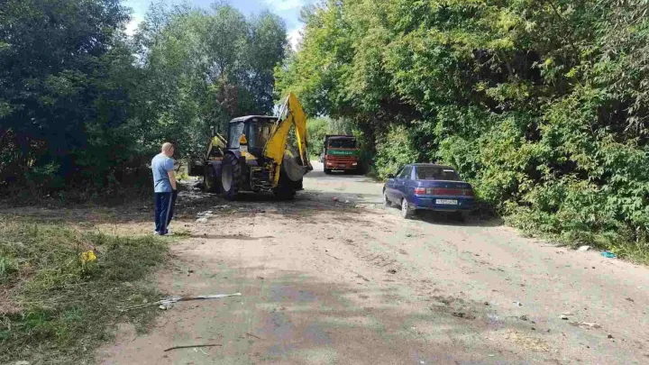 В Рязани на улице Боголюбова привели в порядок контейнерную площадку — Рязань Сейчас