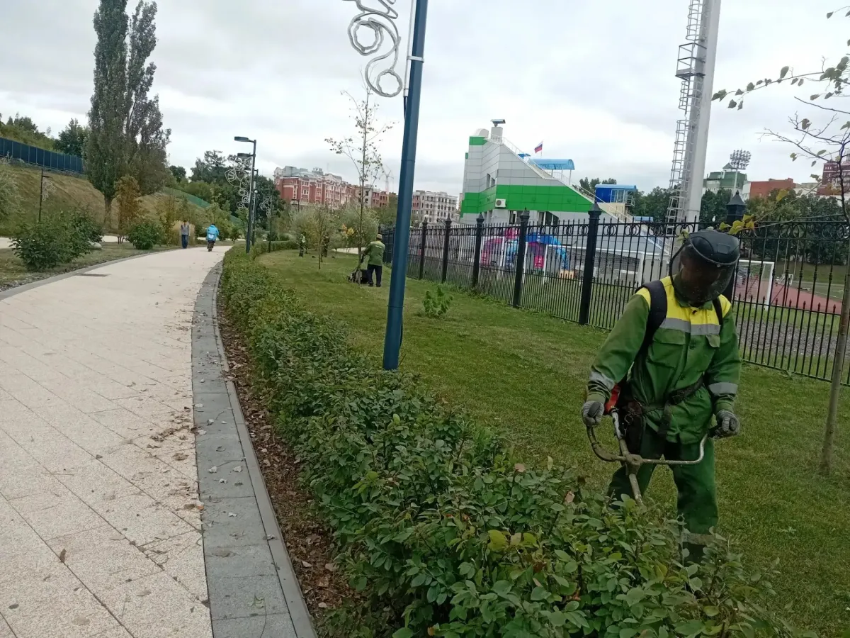 В рязанских парках и скверах провели работы по благоустройству