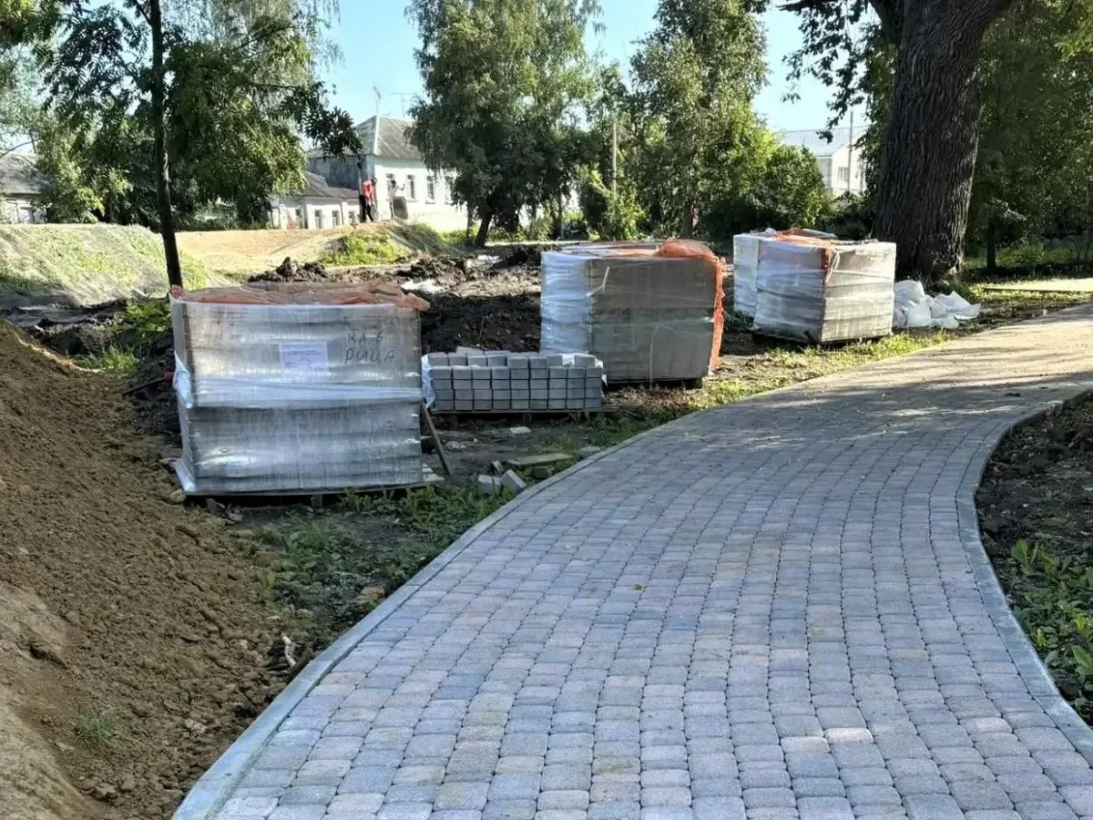 Обновление парка в Скопине