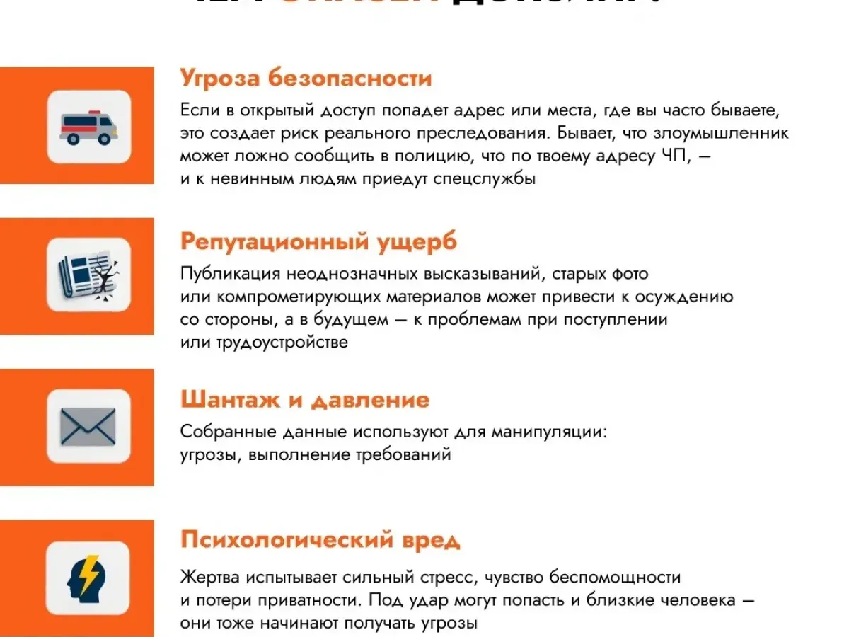 Жителям Рязанской области рассказали о рисках доксинга и защите персональных данных