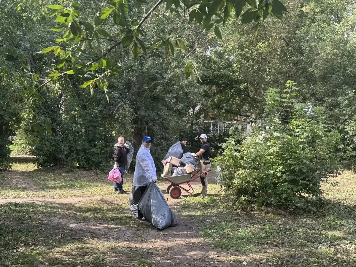 Молодежный совет Рязани привел в порядок зеленую зону в Советском районе