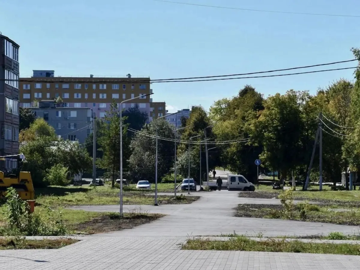 В Сасове создают новое пешеходное пространство в микрорайоне Северный