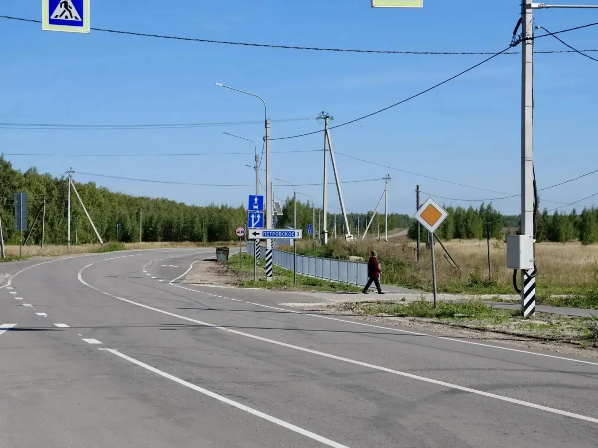 В Рыбновском округе завершили капремонт въездной трассы
