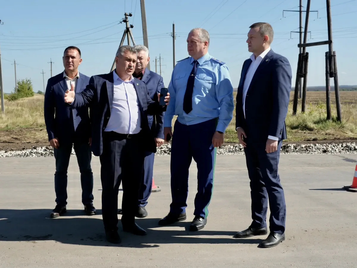 В Сапожковском округе проверили реконструкцию дороги Сапожок — Черная речка