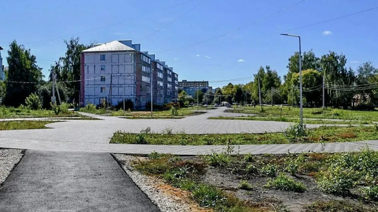 В Сасове создают новое пешеходное пространство в микрорайоне Северный — Рязань Сейчас