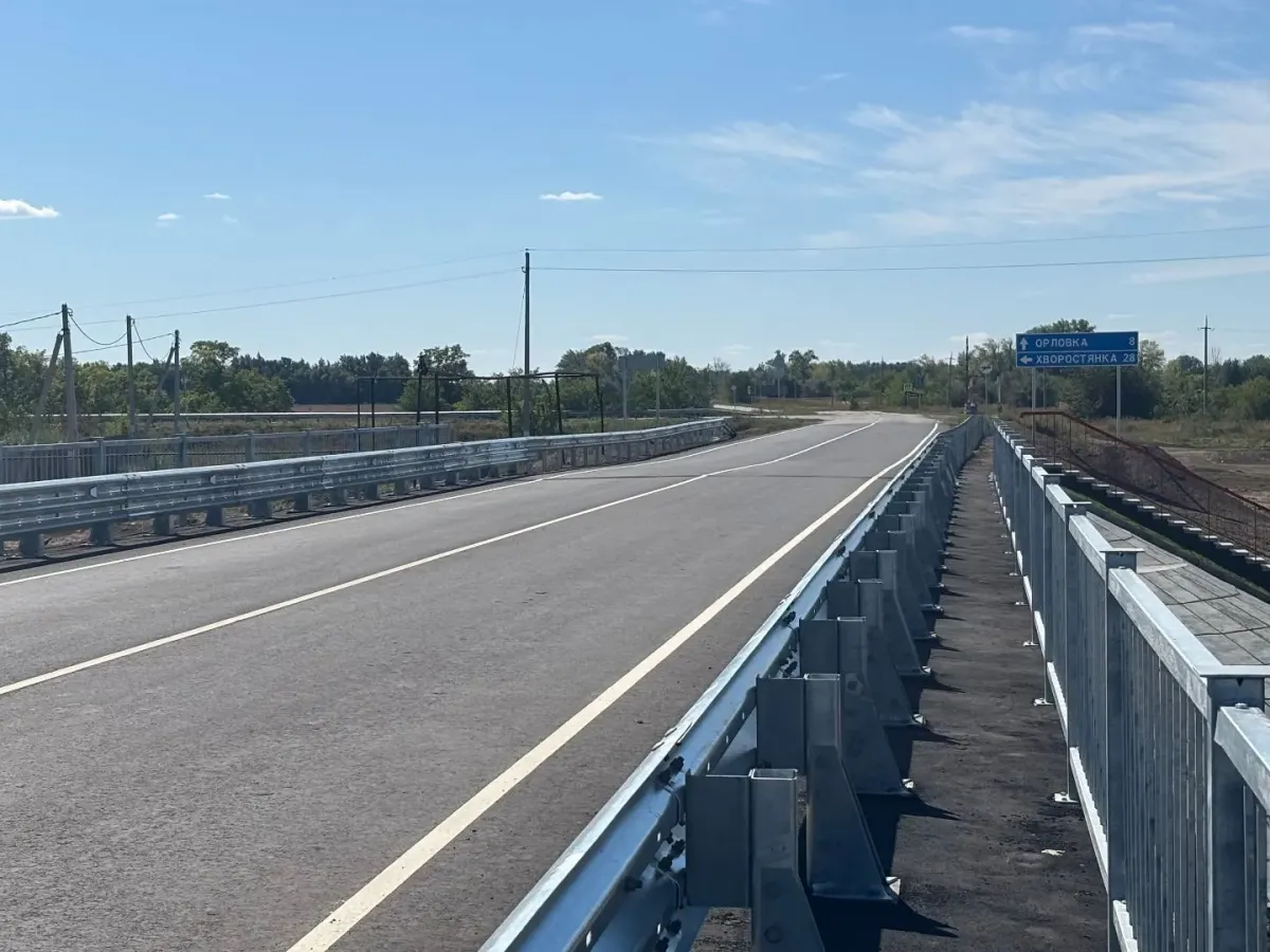В Хворостянском районе завершили ремонт моста через реку Чагра