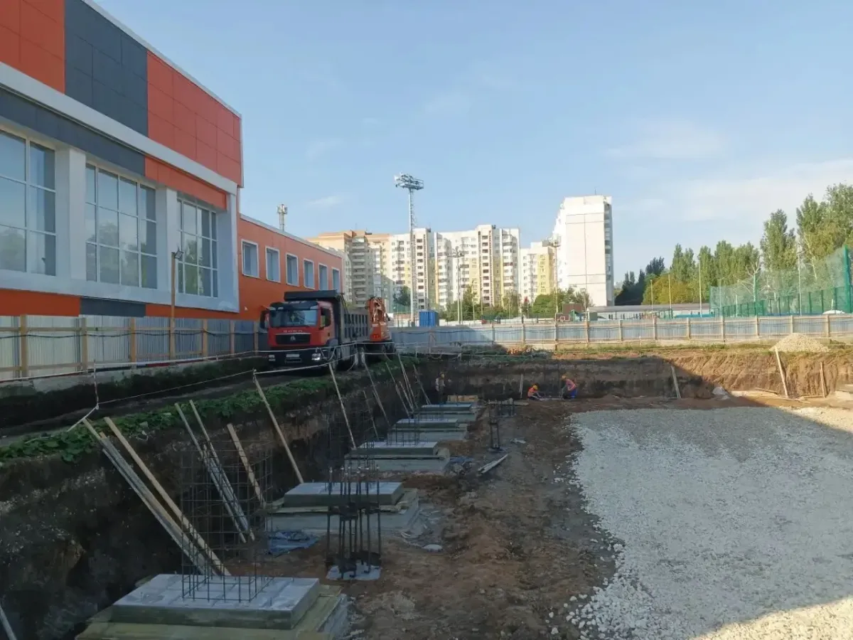 В Промышленном районе Самары началось строительство баскетбольного комплекса
