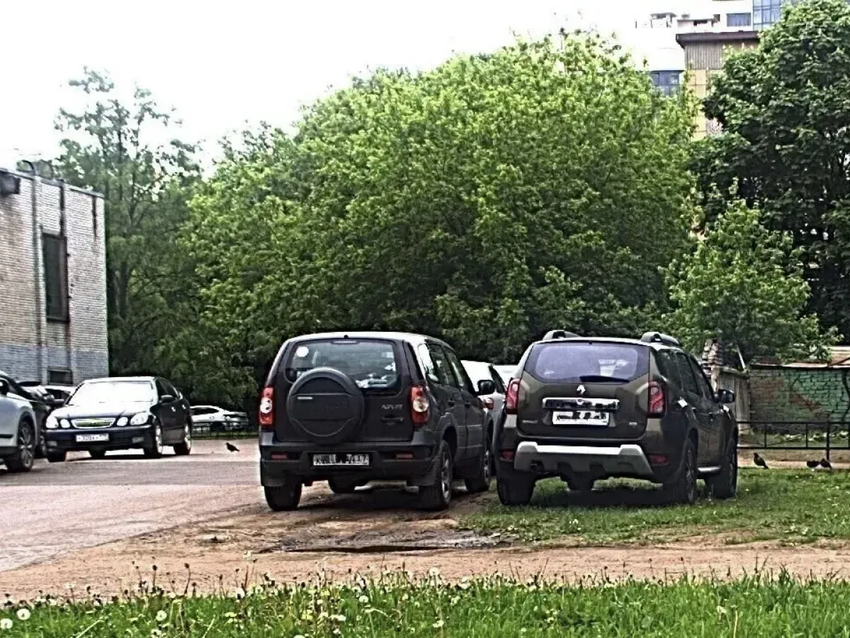 На улице Грибалевой установили газонные ограждения после нарушений парковки