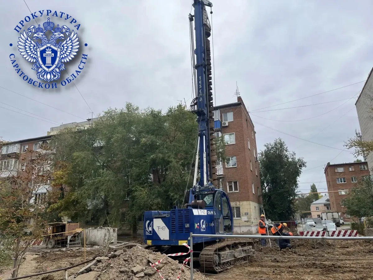 Реконструкция главного самотечного коллектора в Энгельсе остается на контроле прокуратуры