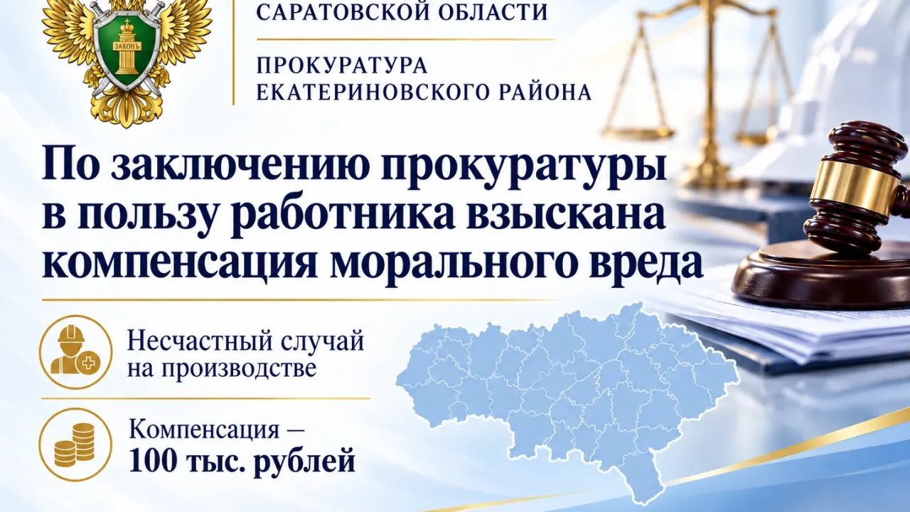 Суд взыскал 100 тысяч рублей компенсации после несчастного случая на производстве — Саратов Сейчас