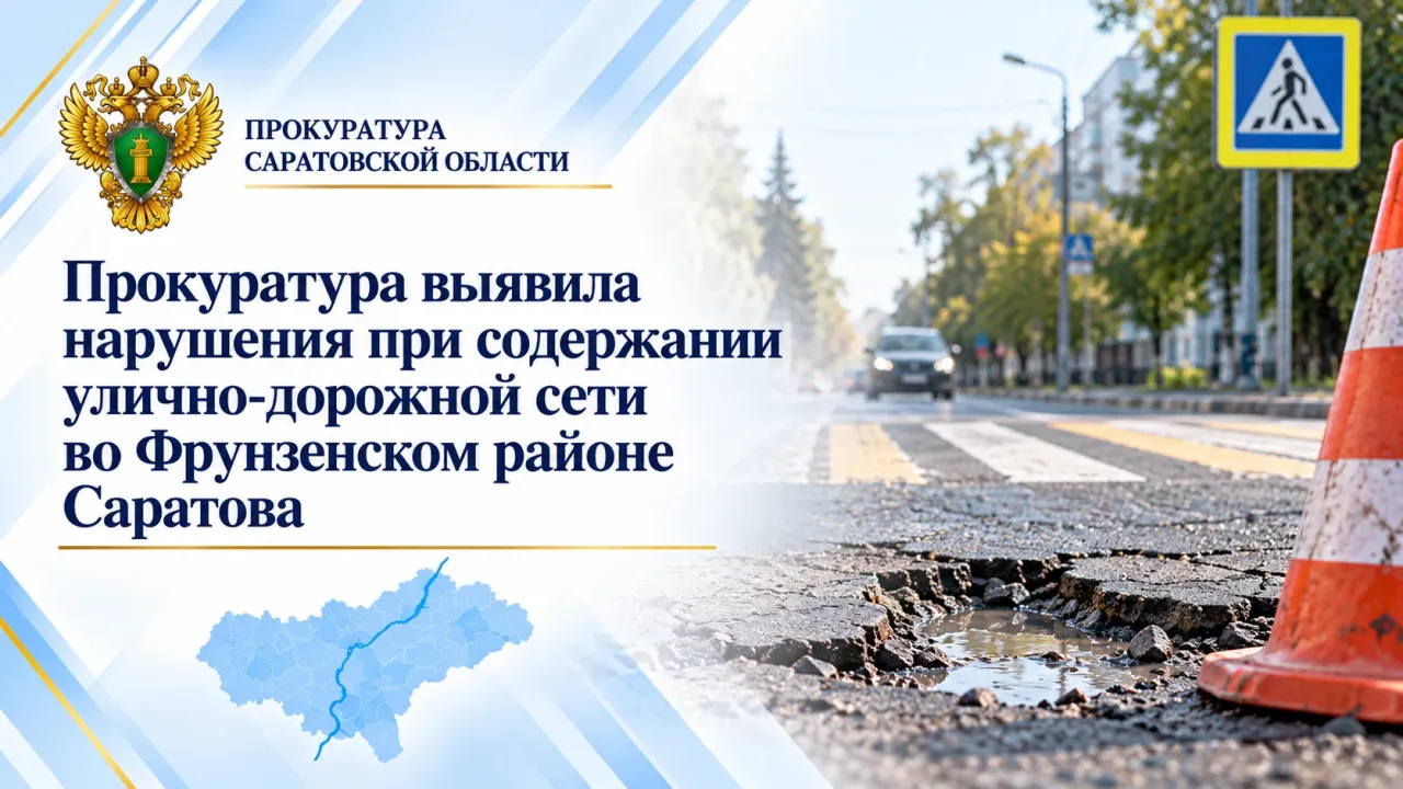 Прокуратура выявила нарушения при содержании дорог во Фрунзенском районе Саратова — Саратов Сейчас