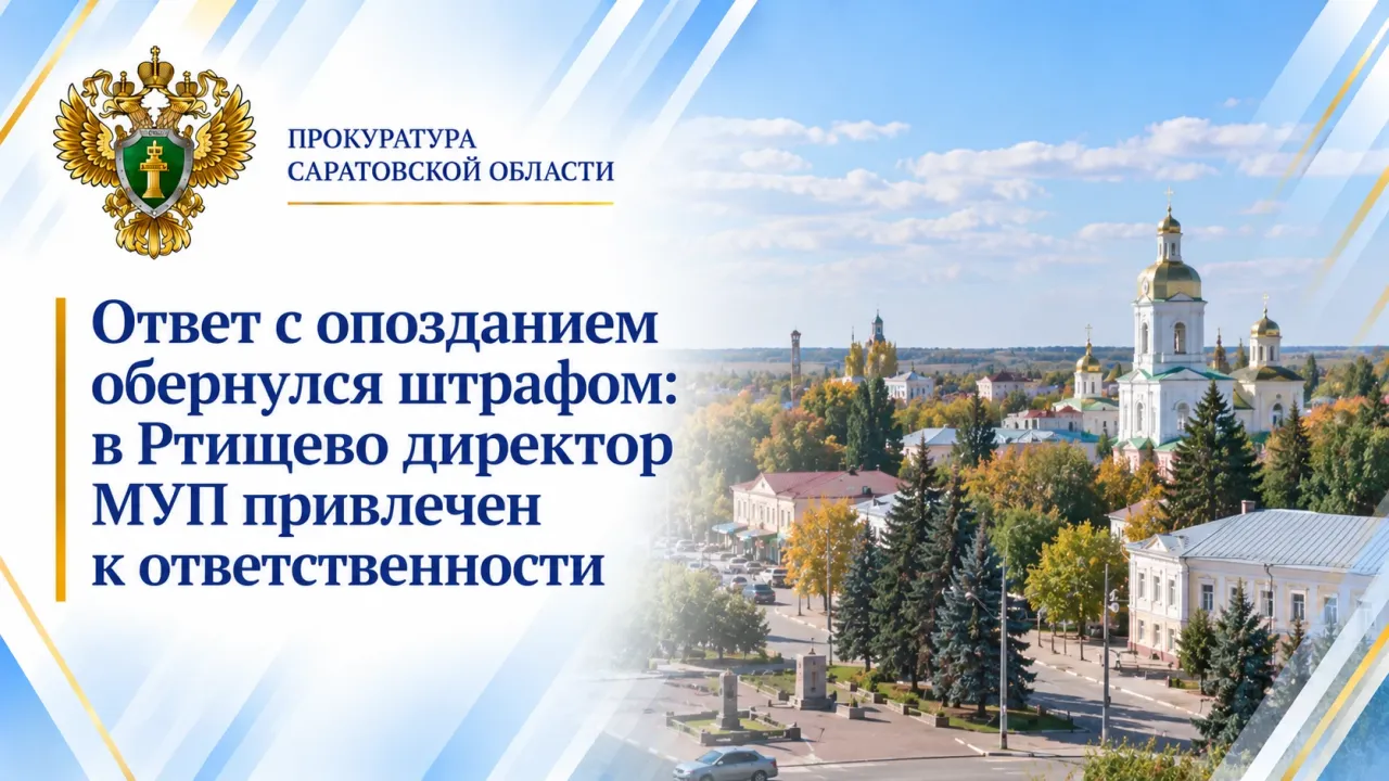 В Ртищево директора МУП оштрафовали за просроченный ответ на обращение — Саратов Сейчас