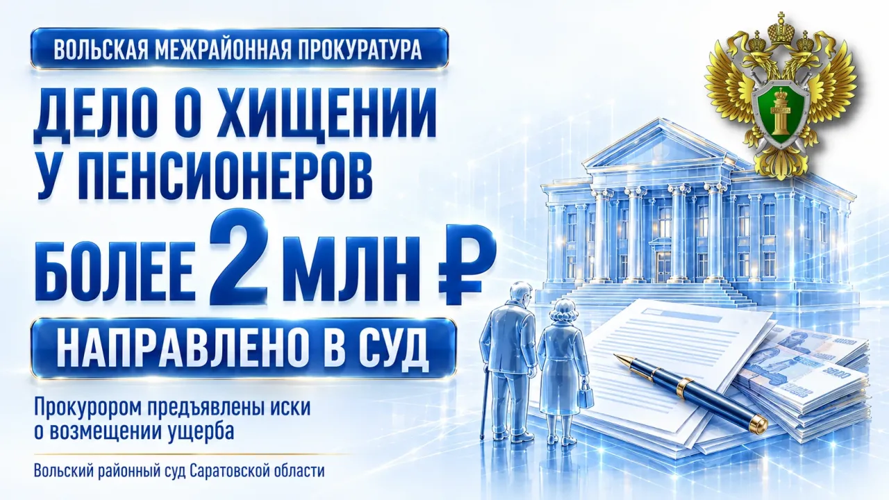 В суд направили дело о хищении у пенсионеров более 2 млн рублей — Саратов Сейчас