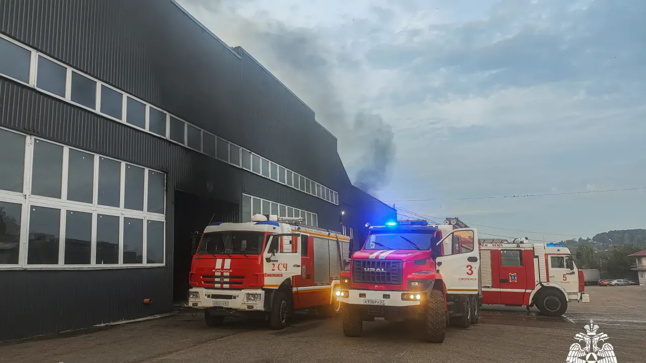 В Смоленске ликвидировали пожар в ремонтной мастерской на улице Соболева — Смоленск Сейчас