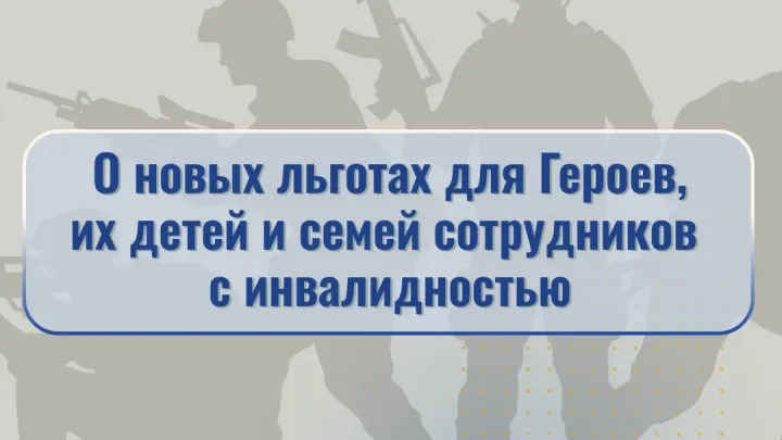 Вступил в силу закон о новых льготах для Героев и семей сотрудников госорганов — Ставрополь Сейчас