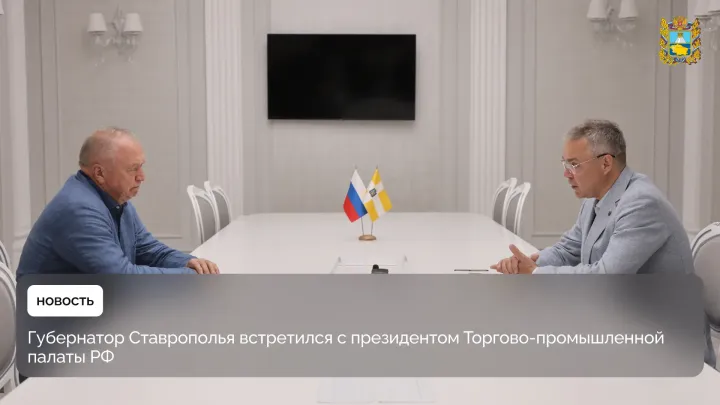 Владимир Владимиров обсудил с Сергеем Катыриным развитие бизнеса и экспорта на Ставрополье — Ставрополь Сейчас