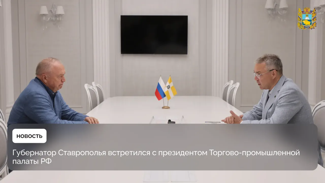 Владимир Владимиров обсудил с Сергеем Катыриным развитие бизнеса и экспорта на Ставрополье — Ставрополь Сейчас