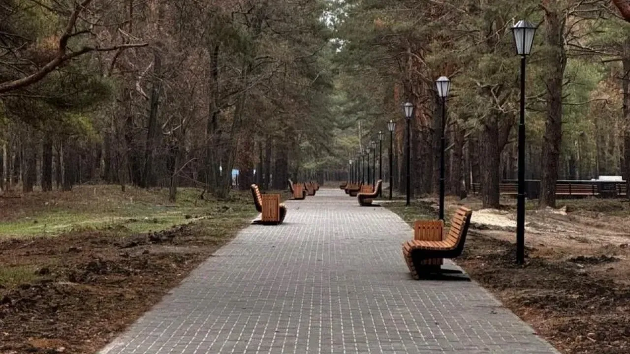 В Парке Дружбы продолжается обновление прогулочной зоны для жителей Новоайдарского округа — Тамбов Сейчас