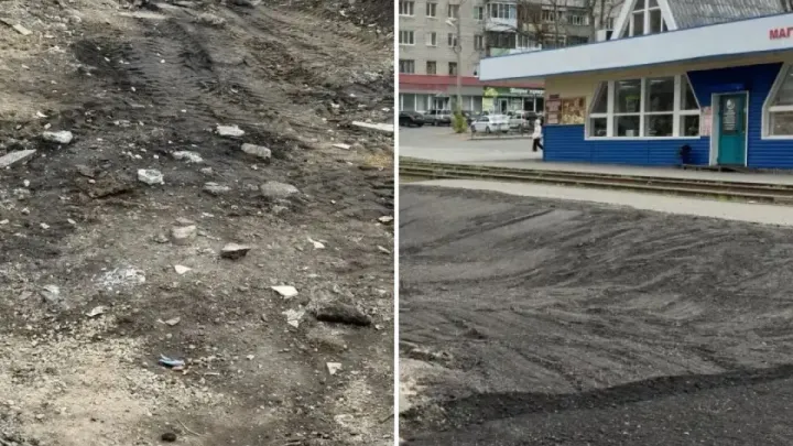 После сноса киосков на улице Лебедева участок засыпали асфальтовой крошкой — Томск Сейчас