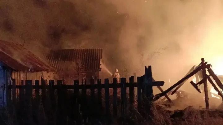 Гибель человека при пожаре в поселке Соблаго