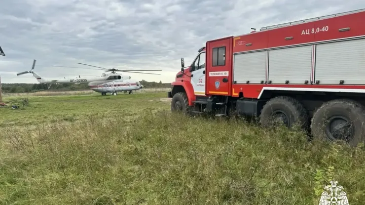 Вертолёт МЧС выполнил санитарный вылет в Калязинский округ