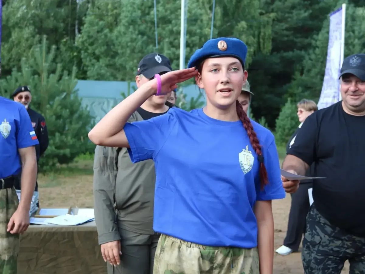 В Кимрском округе завершилась смена военно-патриотического слёта «Честь Имею!»