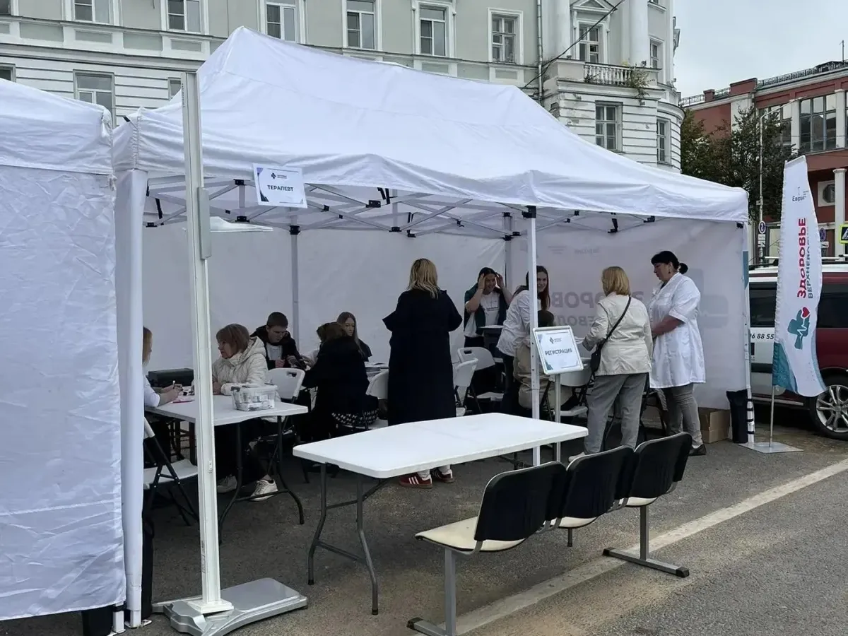 В Твери на открытии обновленного Городского сада работал «Поезд здоровья»