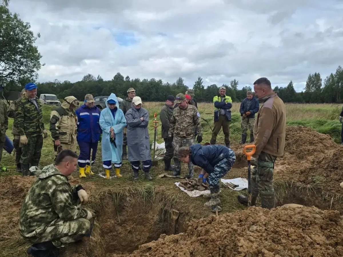 Подо Ржевом в ходе поисковой экспедиции обнаружили останки 222 бойцов