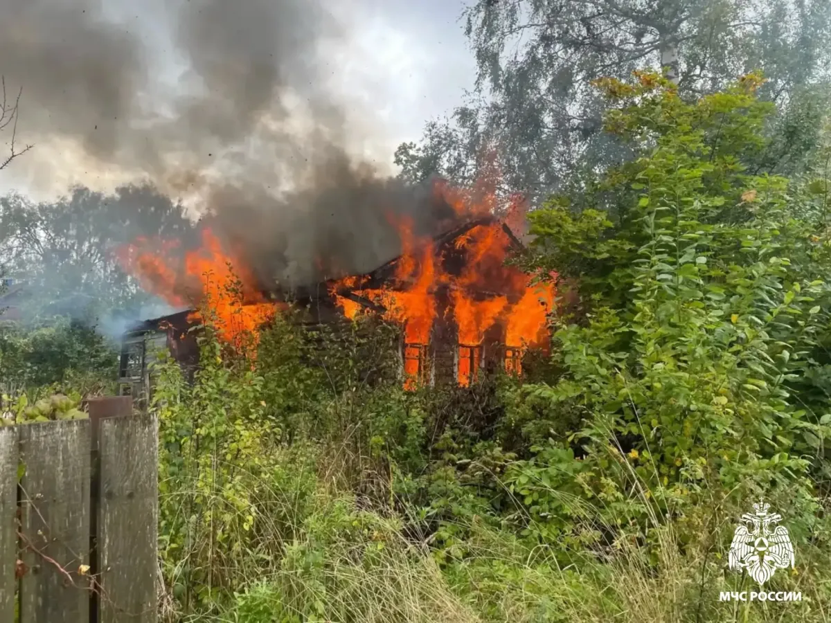 В Бологое предварительной причиной пожара в нежилом доме назвали поджог