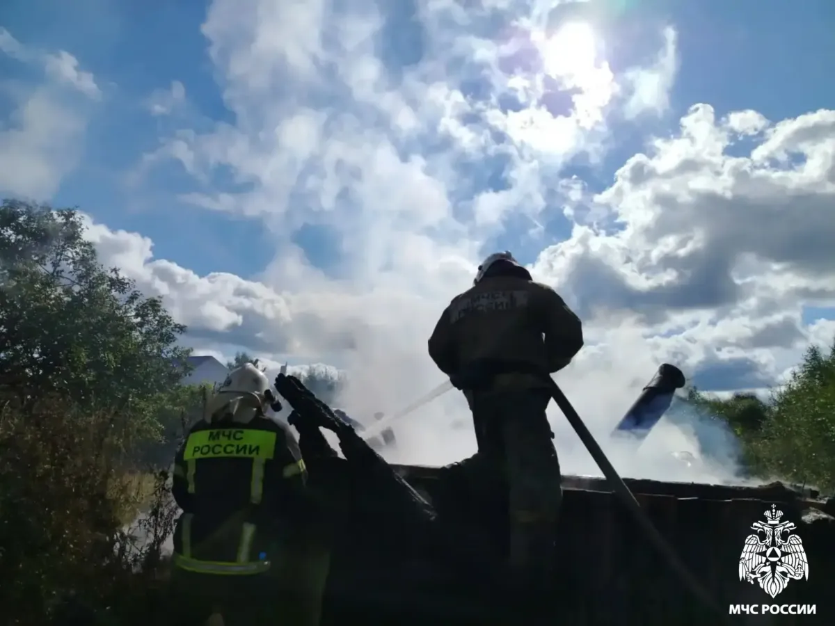 В деревне Пасьмино Максатихинского округа ликвидировали пожар в бане