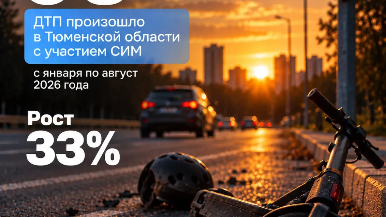 В Тюменской области выросло число ДТП с электросамокатами