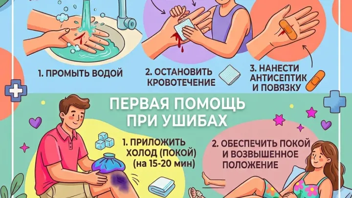 Первая помощь при бытовых травмах — Владимир Сейчас