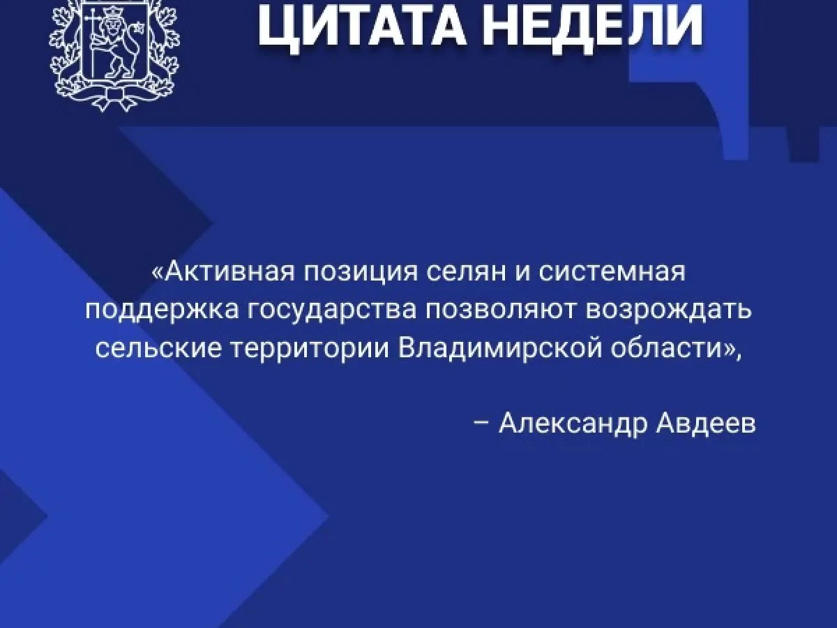 Правительство Владимирской области подвело итоги работы за неделю