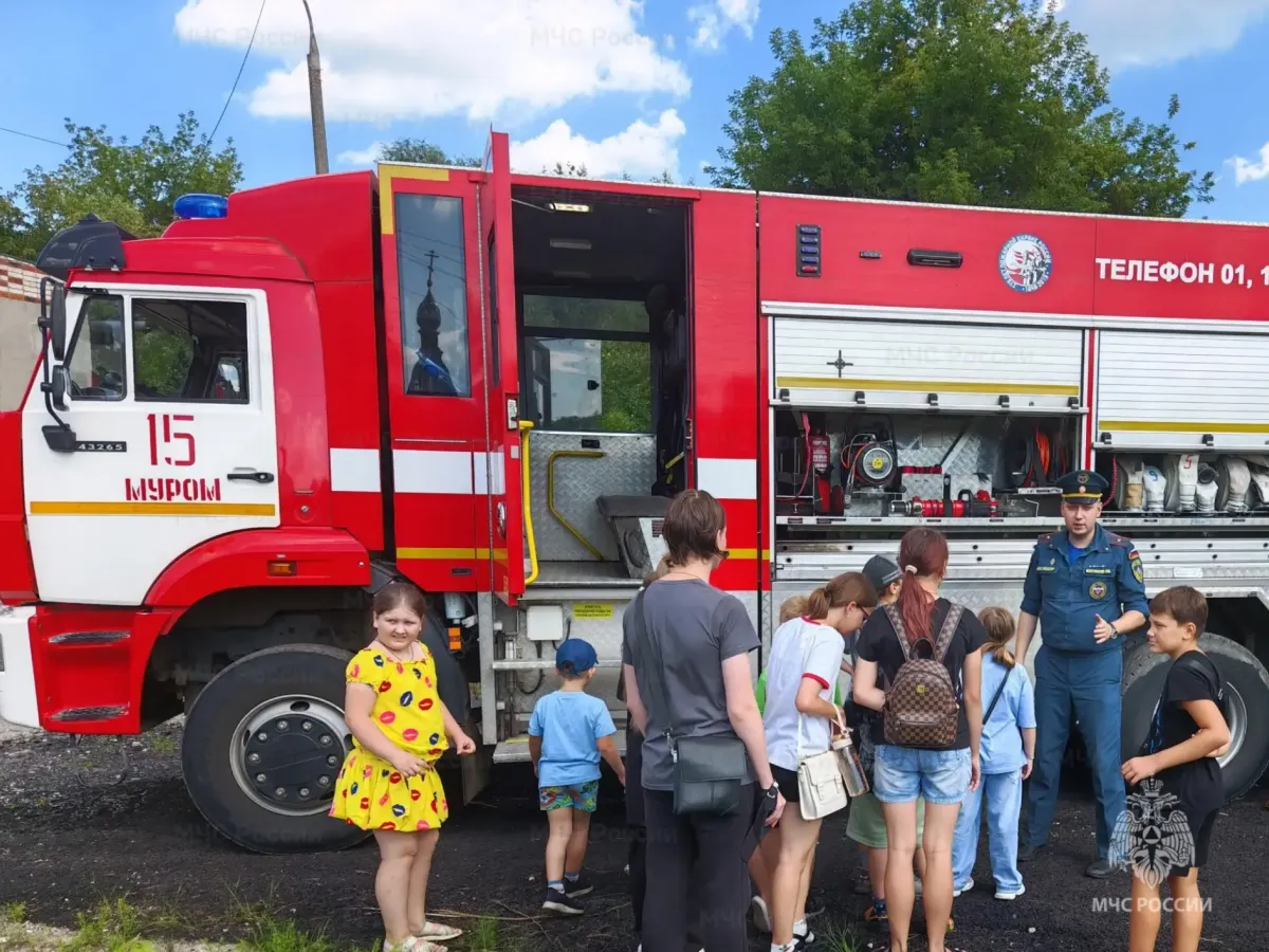 Дети Мурома познакомились с работой пожарных