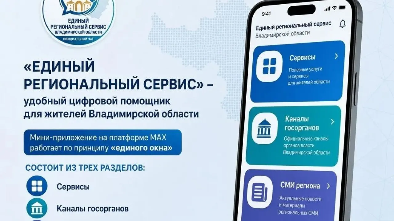 Во Владимирской области запустили единый региональный сервис в MAX — Владимир Сейчас