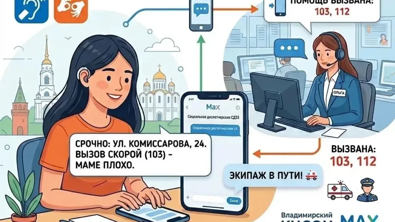 Во Владимирской области создали чат для вызова экстренной помощи людям с нарушениями слуха и речи — Владимир Сейчас
