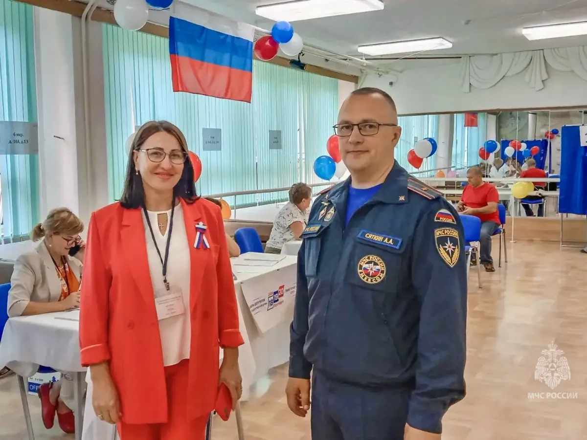 МЧС Волгоградской области обеспечивает пожарную безопасность на избирательных участках