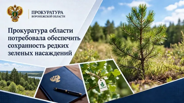 Прокуратура потребовала обеспечить сохранность редких зеленых насаждений в области — Воронеж Сейчас