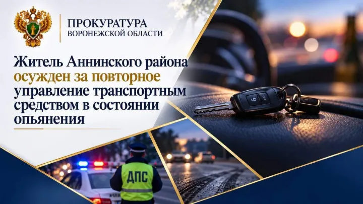 В Аннинском районе осудили водителя за повторное пьяное вождение — Воронеж Сейчас
