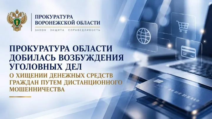 В Воронеже после вмешательства прокуратуры возбудили дела о дистанционном мошенничестве — Воронеж Сейчас