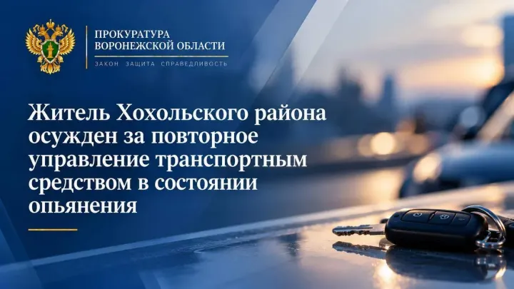 В Хохольском районе вынесли приговор за повторное пьяное вождение — Воронеж Сейчас