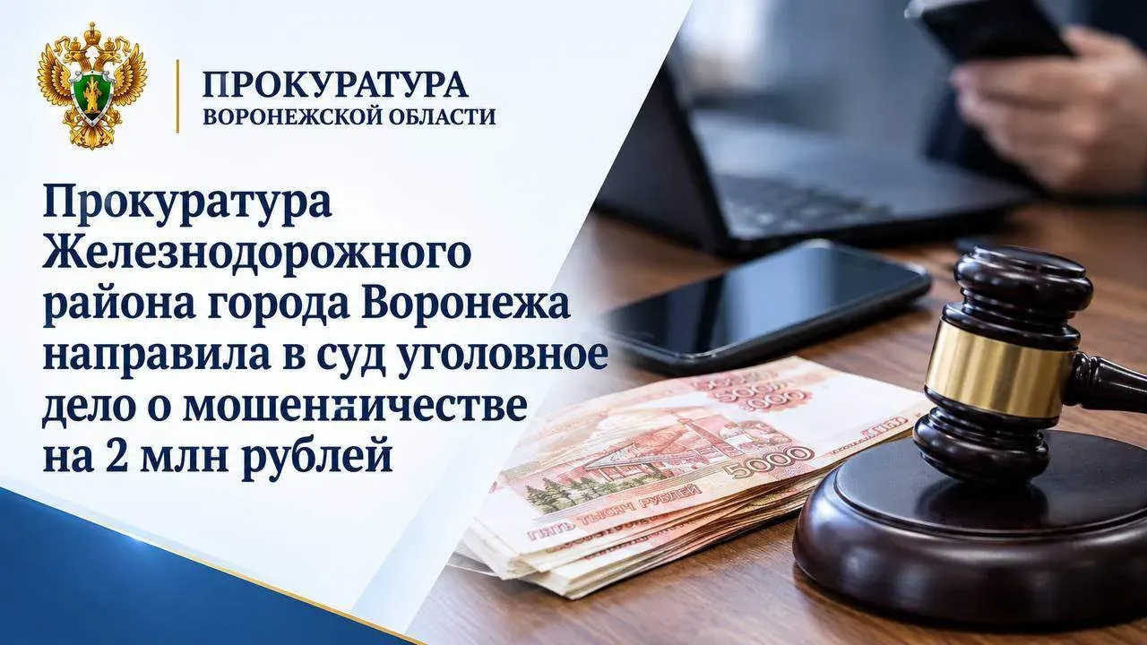 В Воронеже передали в суд дело о мошенничестве на 2 млн рублей — Воронеж Сейчас