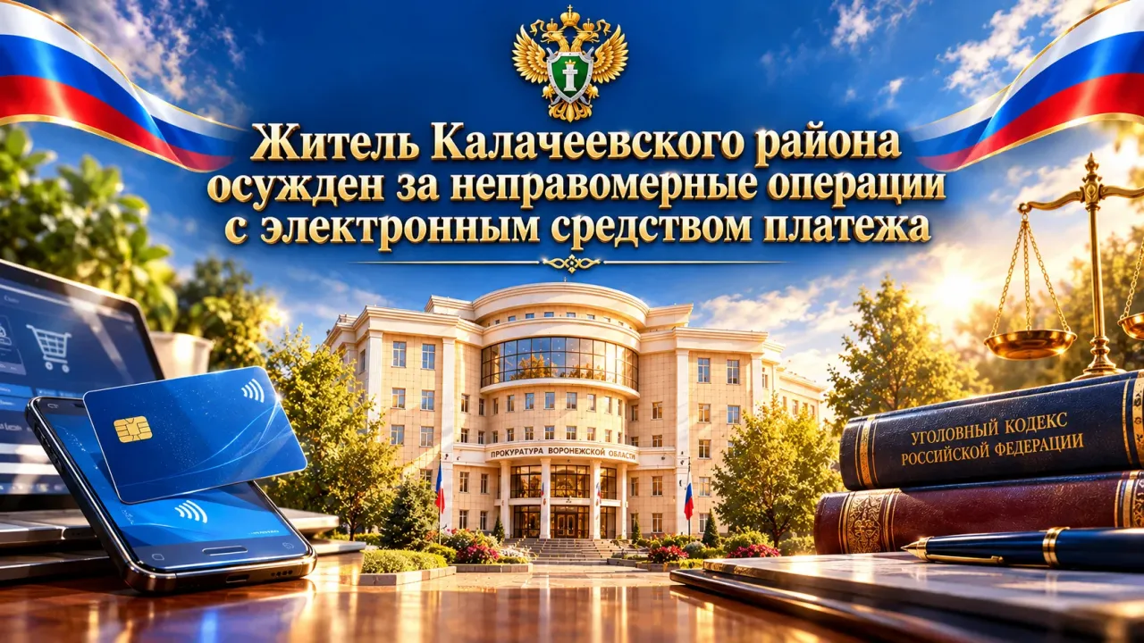 Жителя Калачеевского района осудили за неправомерные операции с банковской картой — Воронеж Сейчас