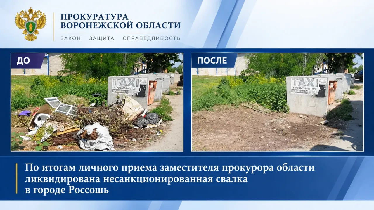 В Россоши после проверки прокуратуры ликвидировали несанкционированную свалку — Воронеж Сейчас